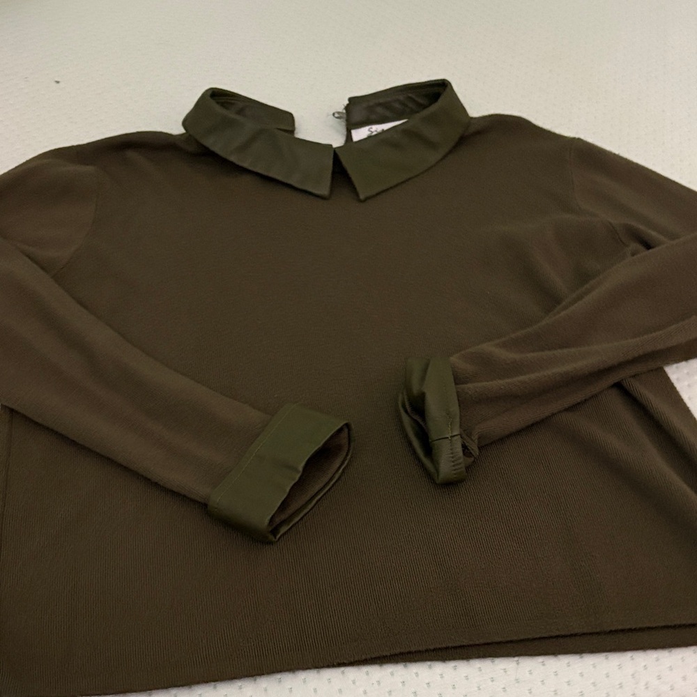 Sioni Dark Olive Button Down Shirt